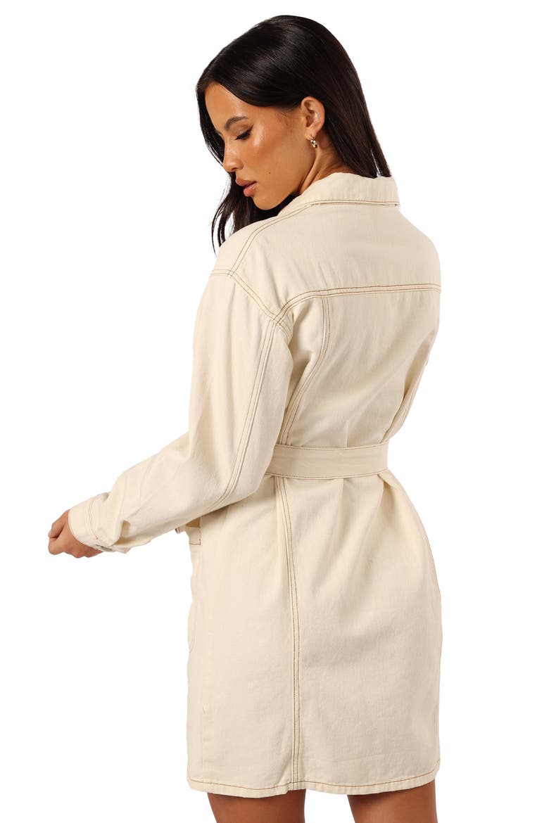 Otto Long Sleeve Denim Mini Shirtdress