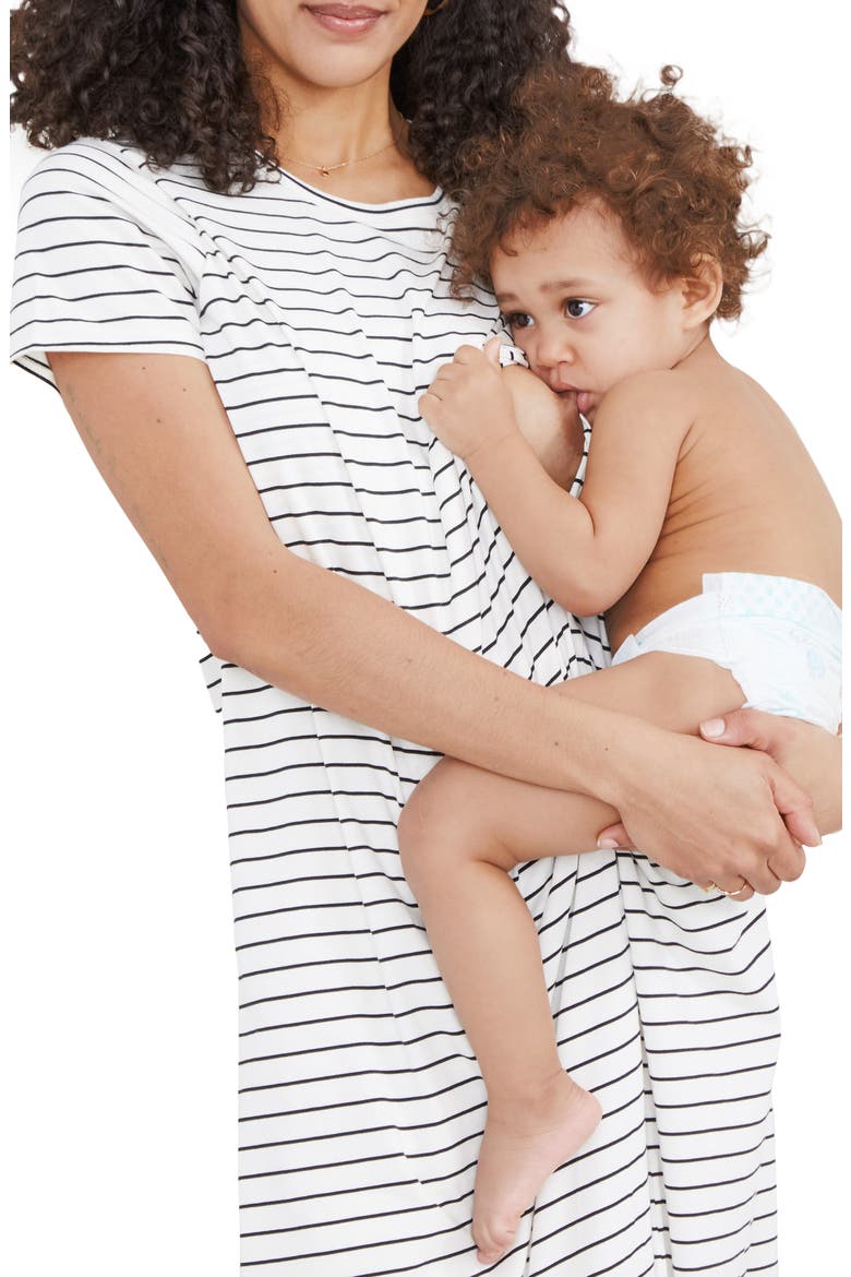 The Easygoing Nursing Maxi T-Shirt Dress