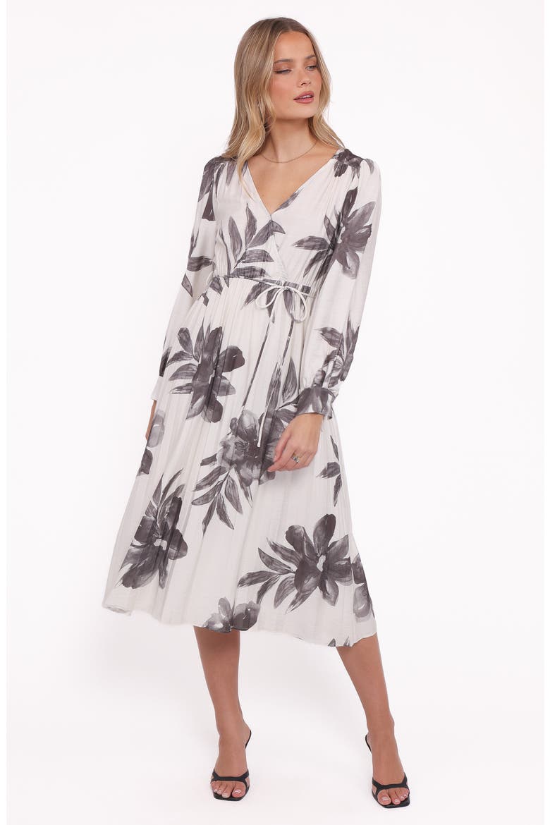 Grainne Floral Print Long Sleeve Midi Dress
