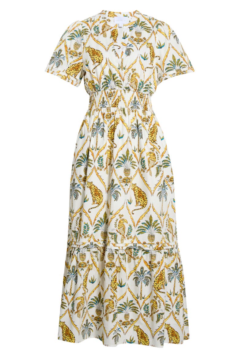 Belraj Tiered Cotton Poplin Maxi Dress