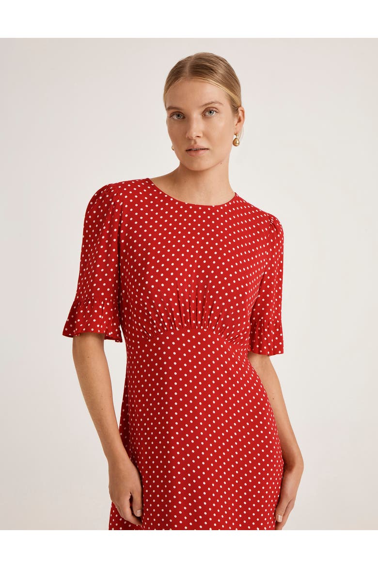 Sylvie Polka Dot Midi Dress