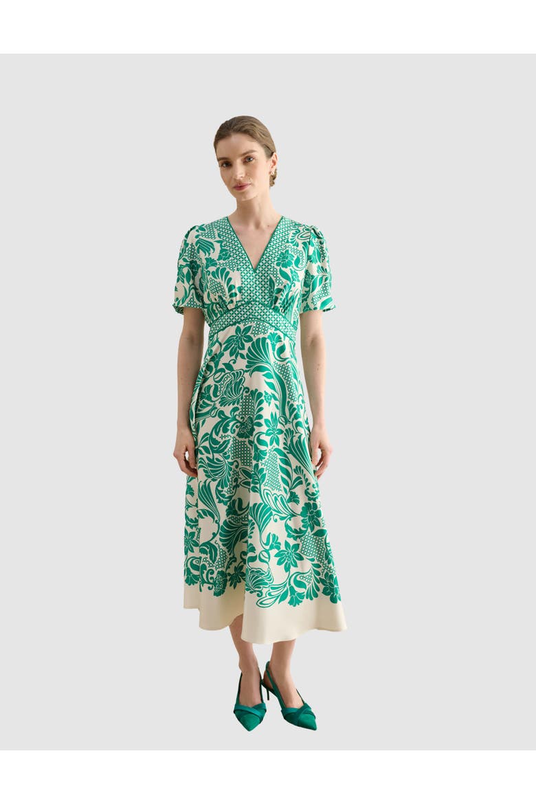 Trelissick V-Neck Fit Flare Dress