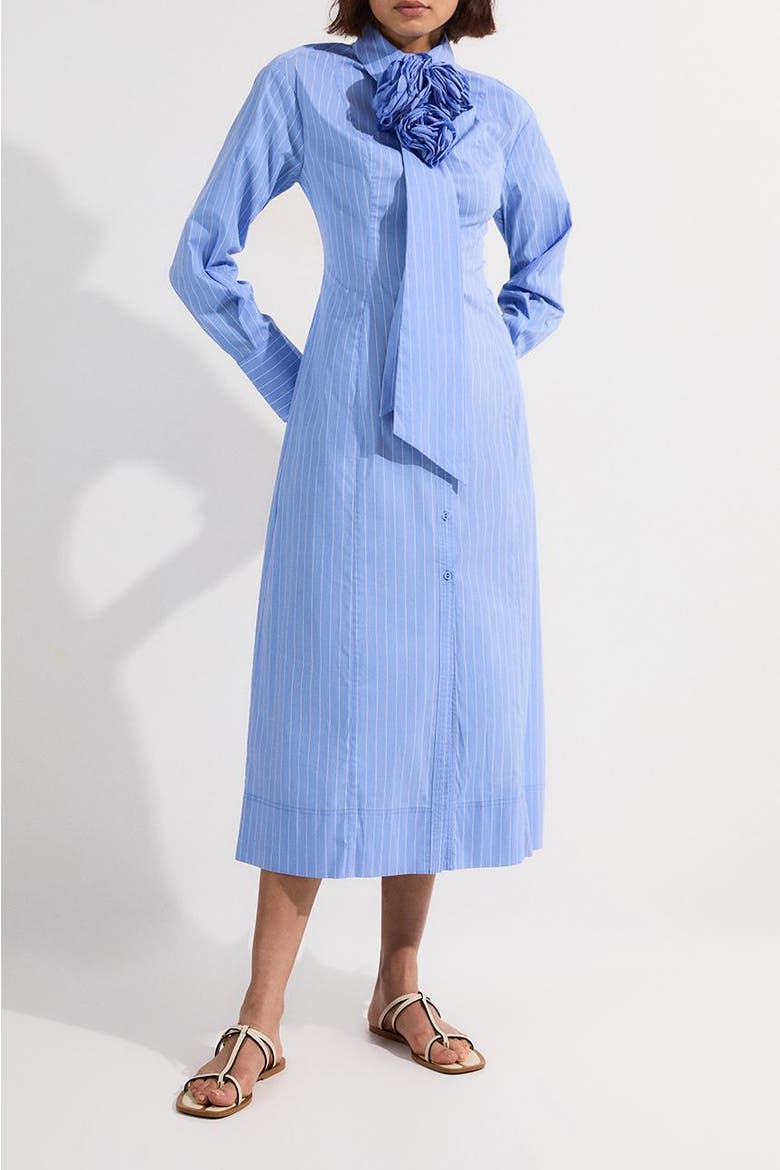 Woven Shirt Midi Dress