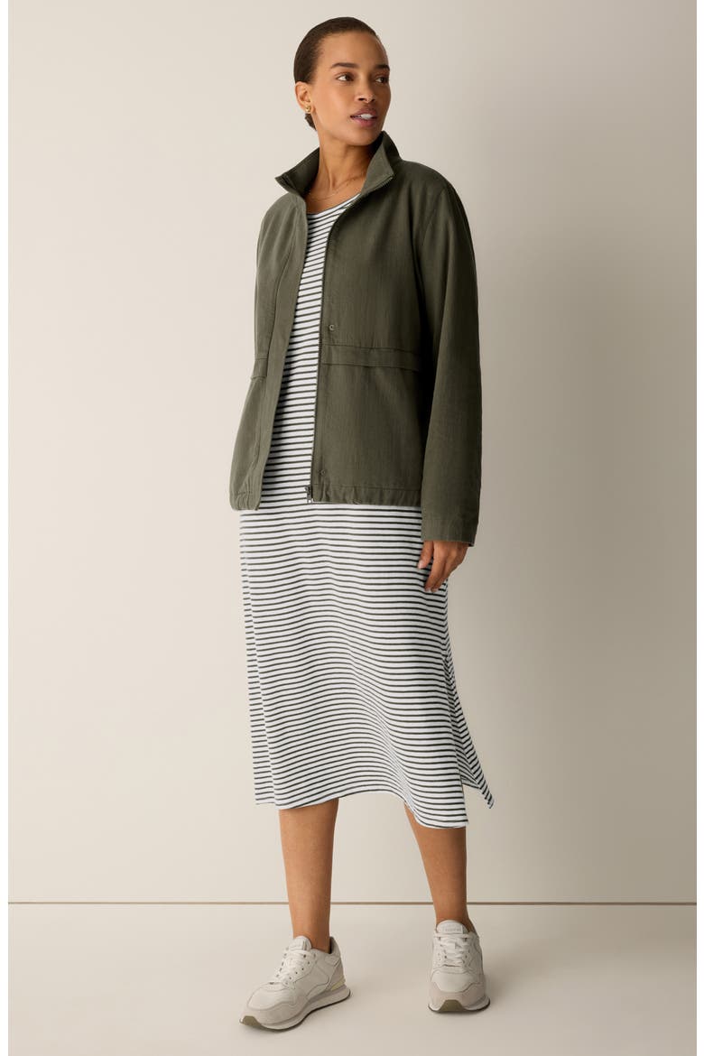 Stripe T-Shirt Midi Dress