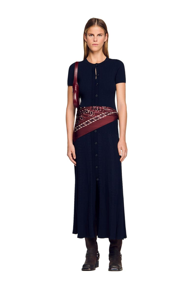 Knit maxi dress