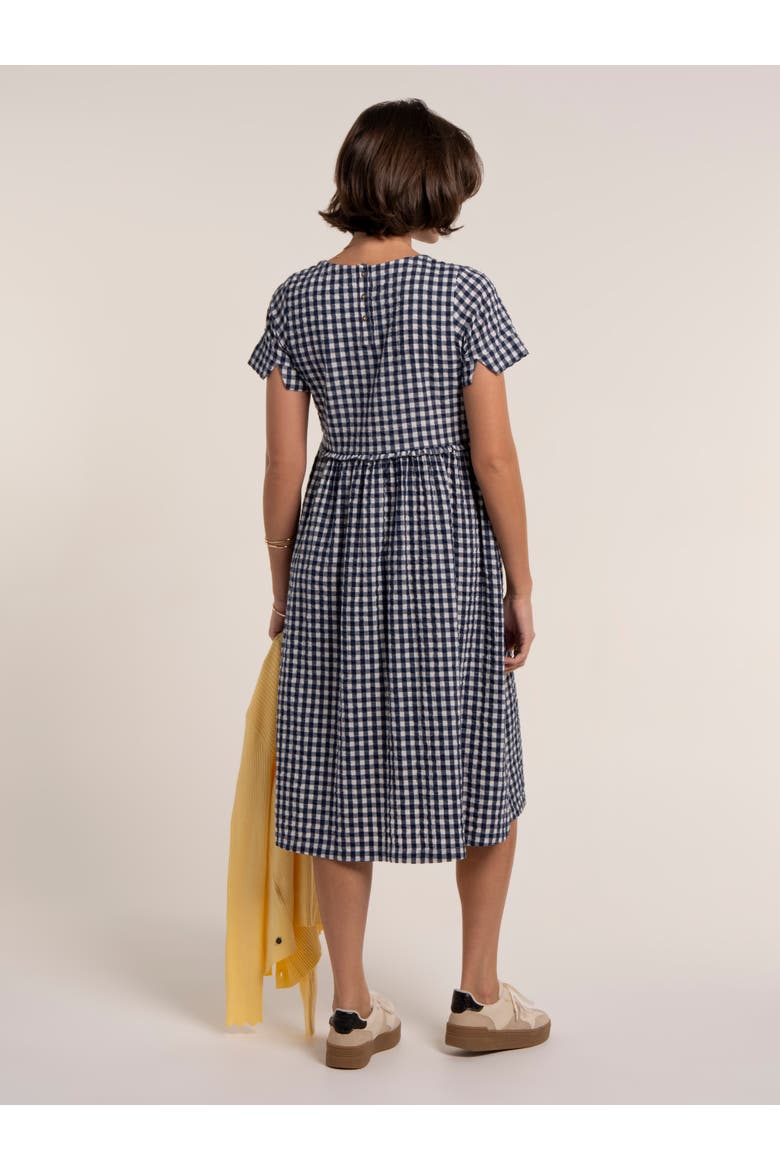 Perla Gingham Midi Dress