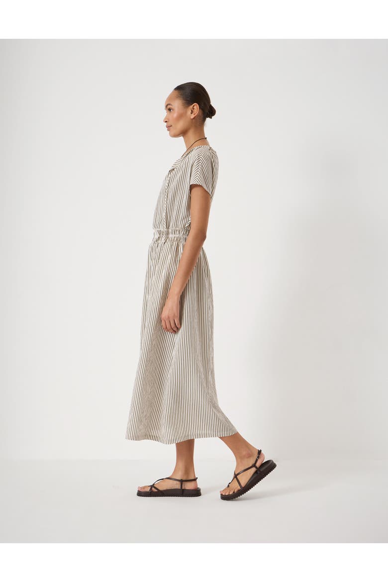 Nika Smocked Waistband Cotton Midi Dress