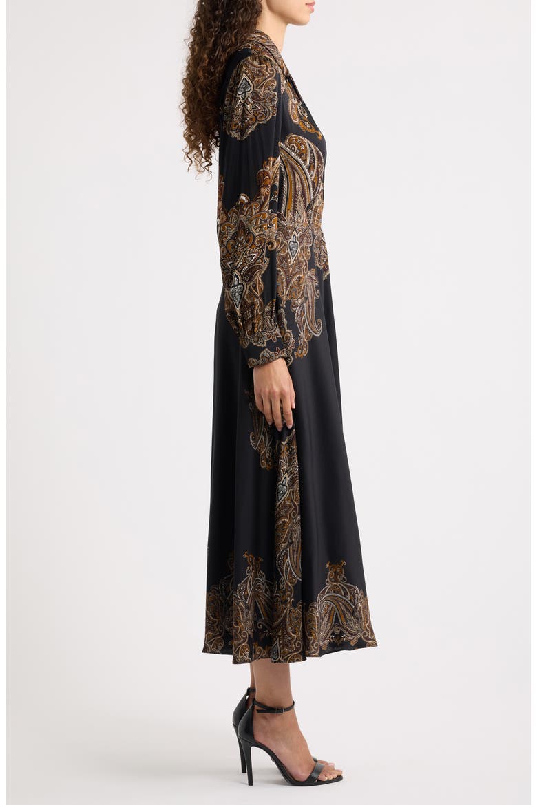 Raquel Silk Blend Midi Dress