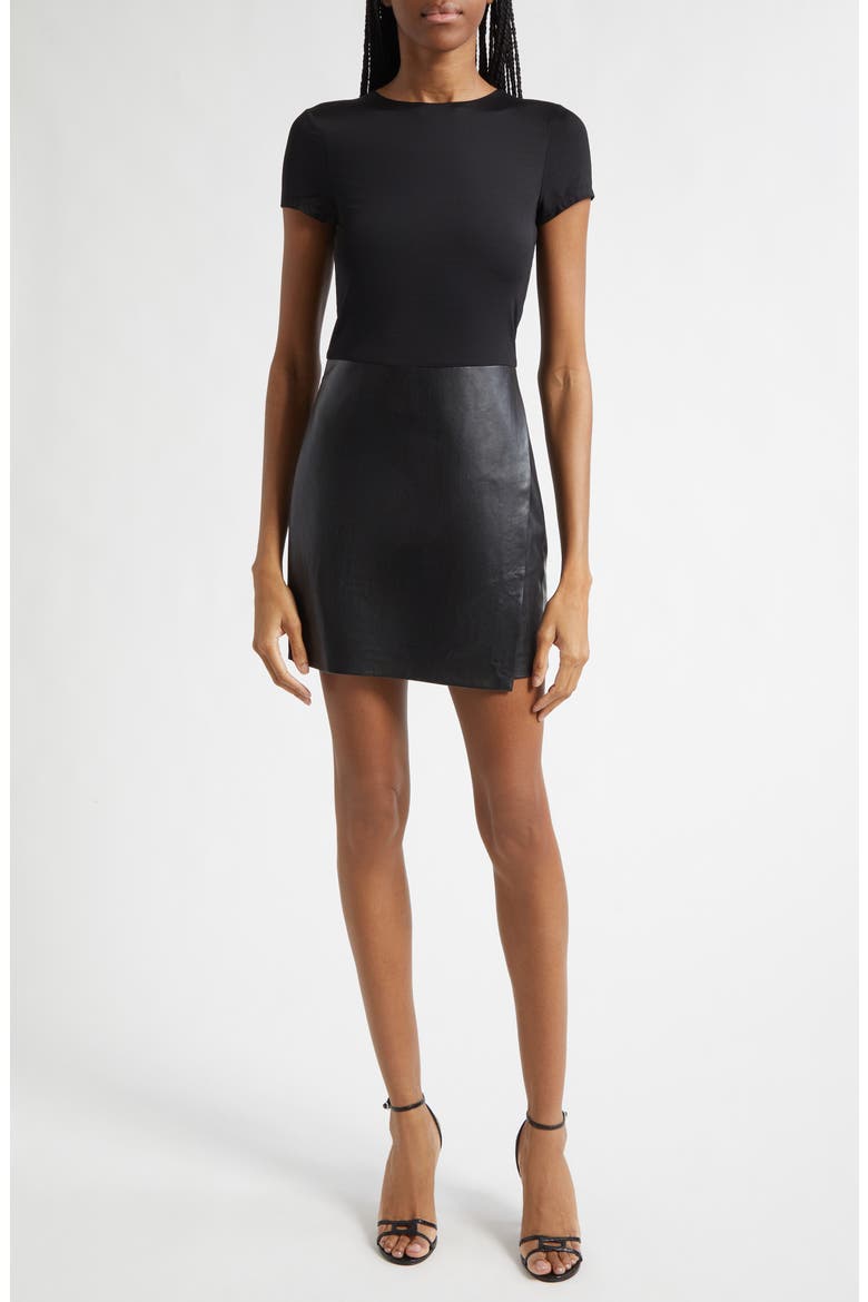 Sabine Mixed Media Minidress