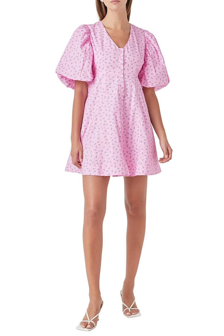Floral Puff Sleeve Minidress