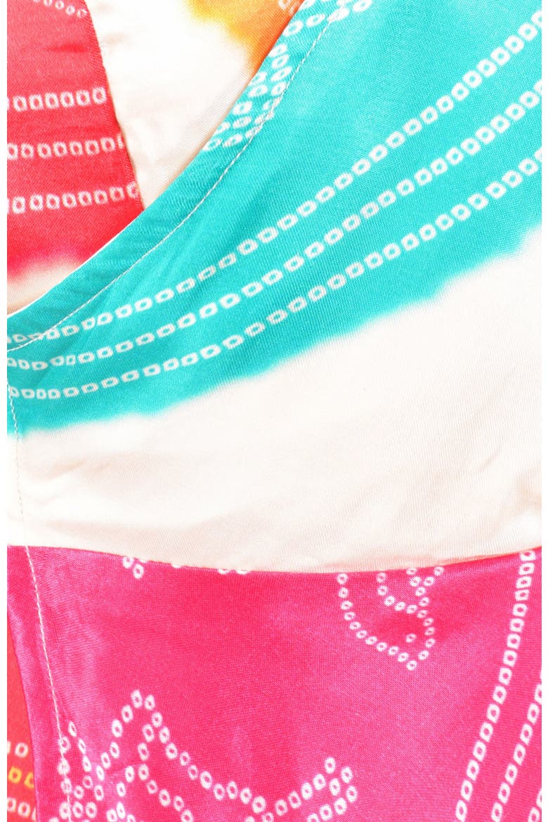 Isla Bandhani Wrap Dress