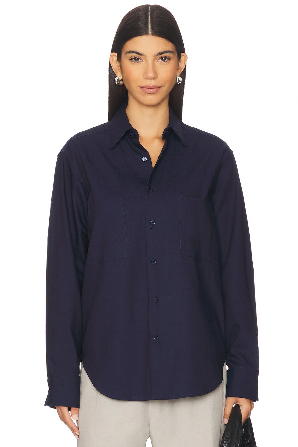 ADYELA Classic Shirt in Indigo Dark Blue - Image 2