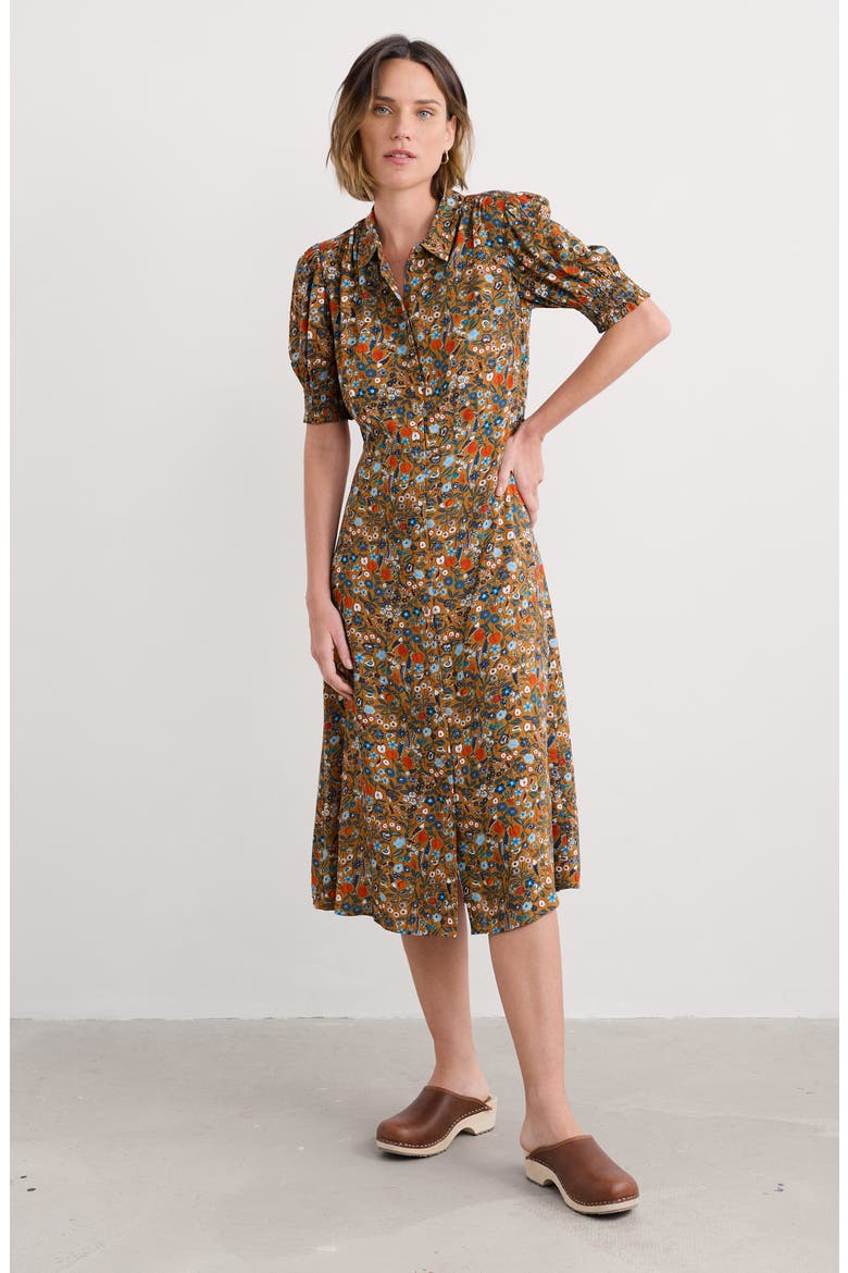 Bridget Print A-Line Shirtdress