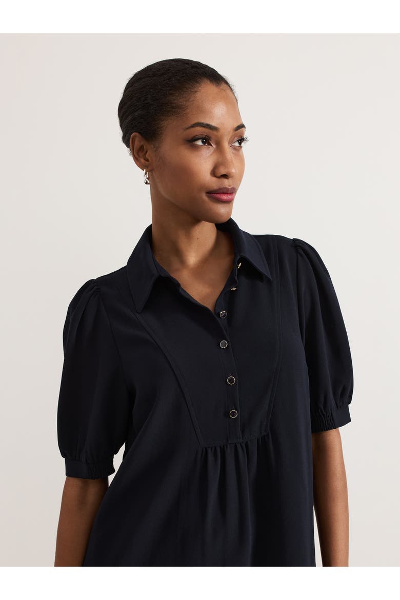 Claudia Button Swing Mini Dress