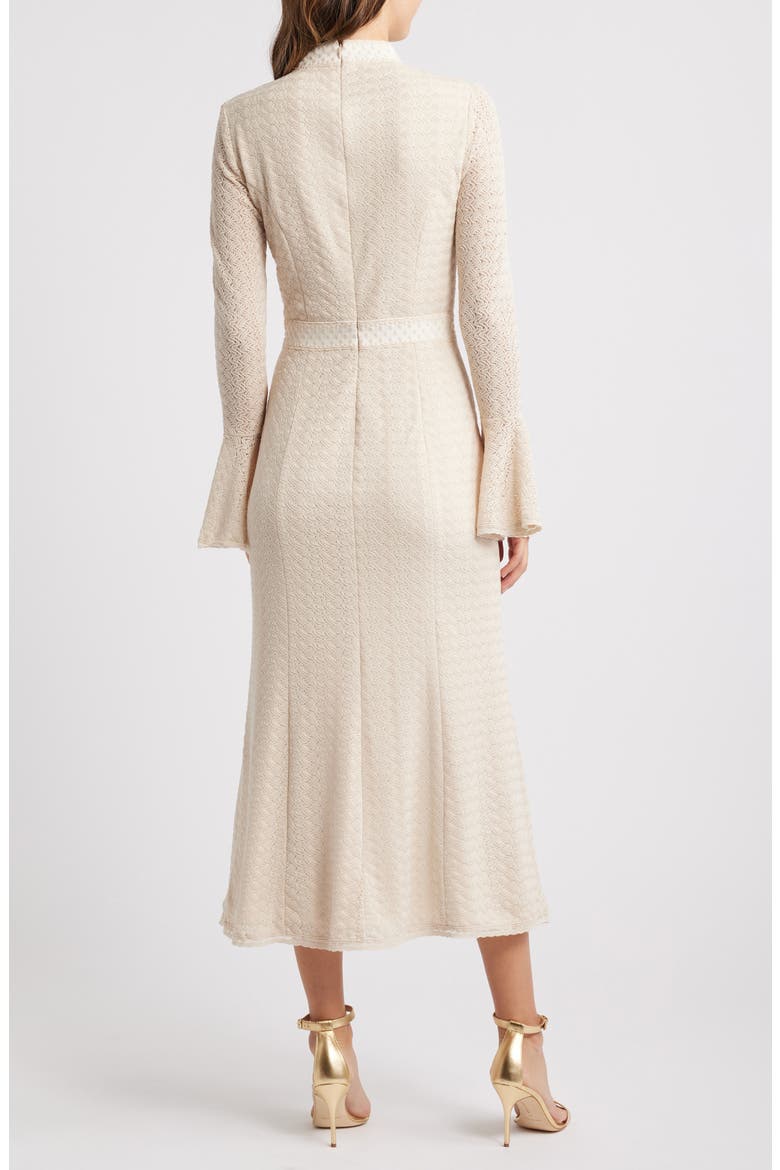 Kailee Texture Long Sleeve Midi Dress