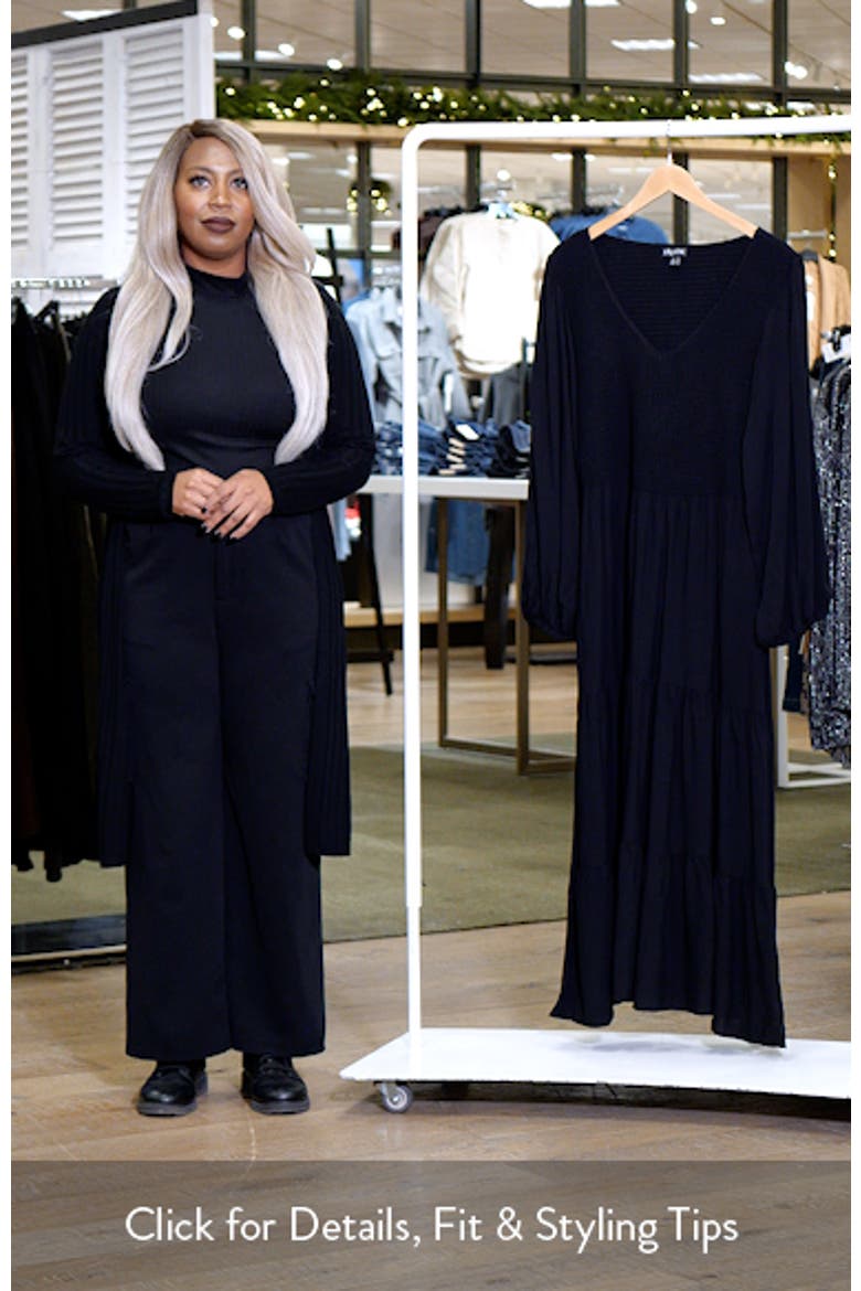Athena Freya Long Sleeve Tiered Maxi Dress
