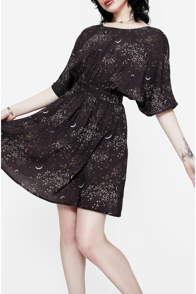 Peaseblossom Celestial Tie Mini Dress