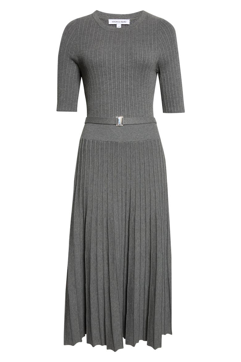 Elthea Belted Pleated Midi Dress