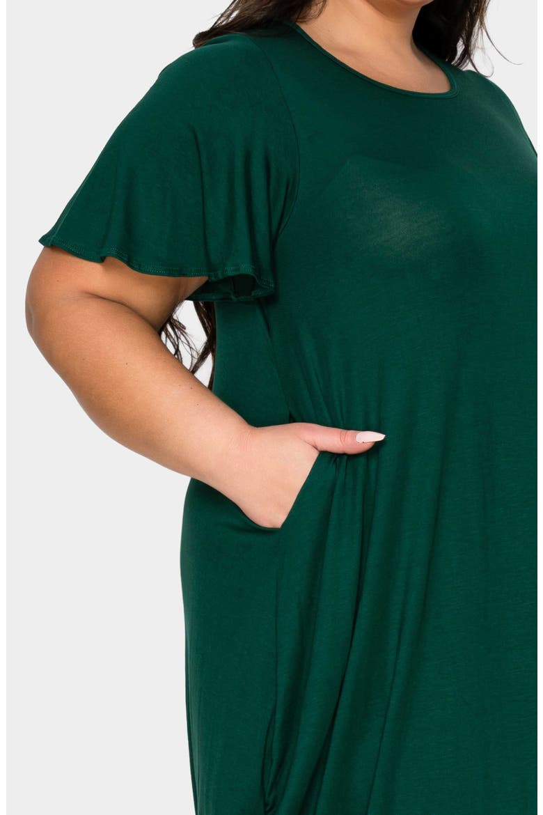 Liz Flutter Sleeve Midi Dress
