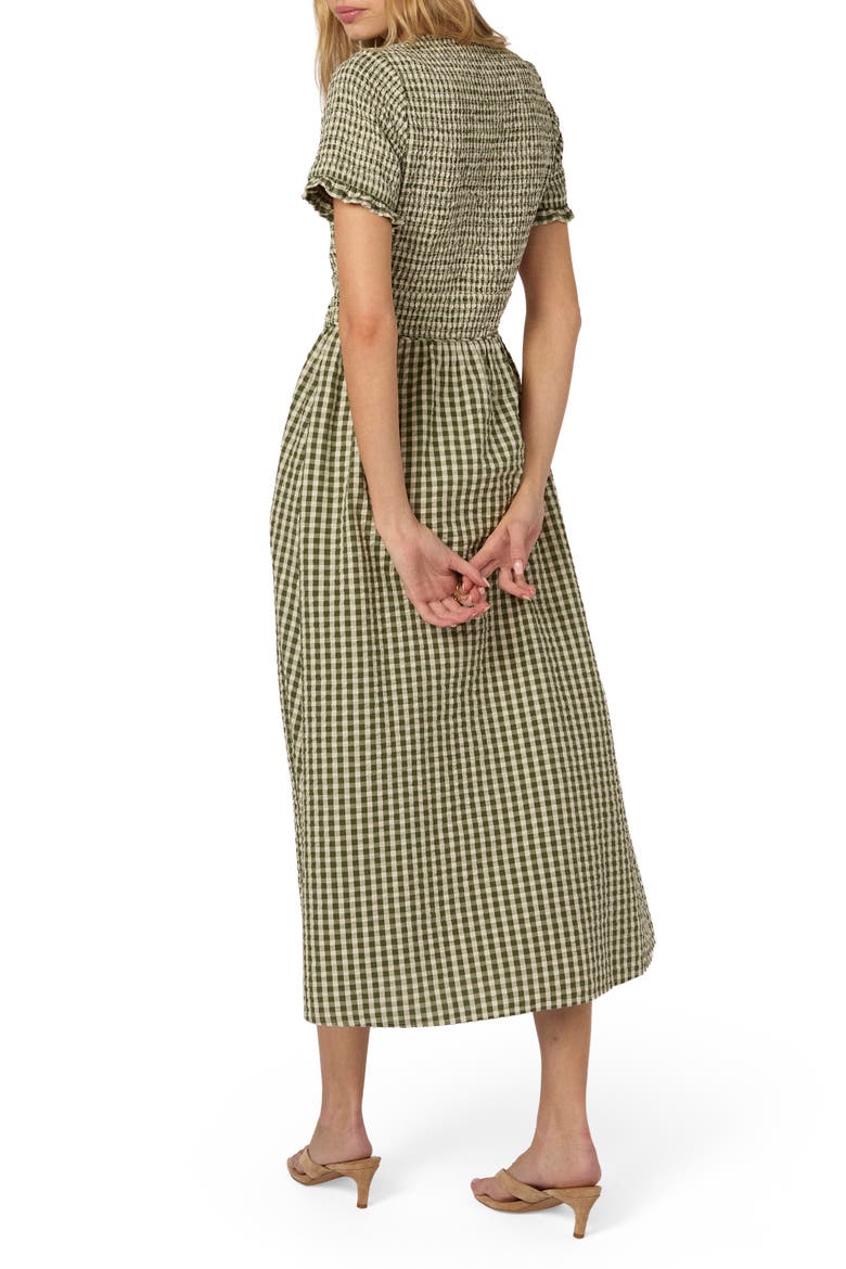 Eliza Check Midi Dress