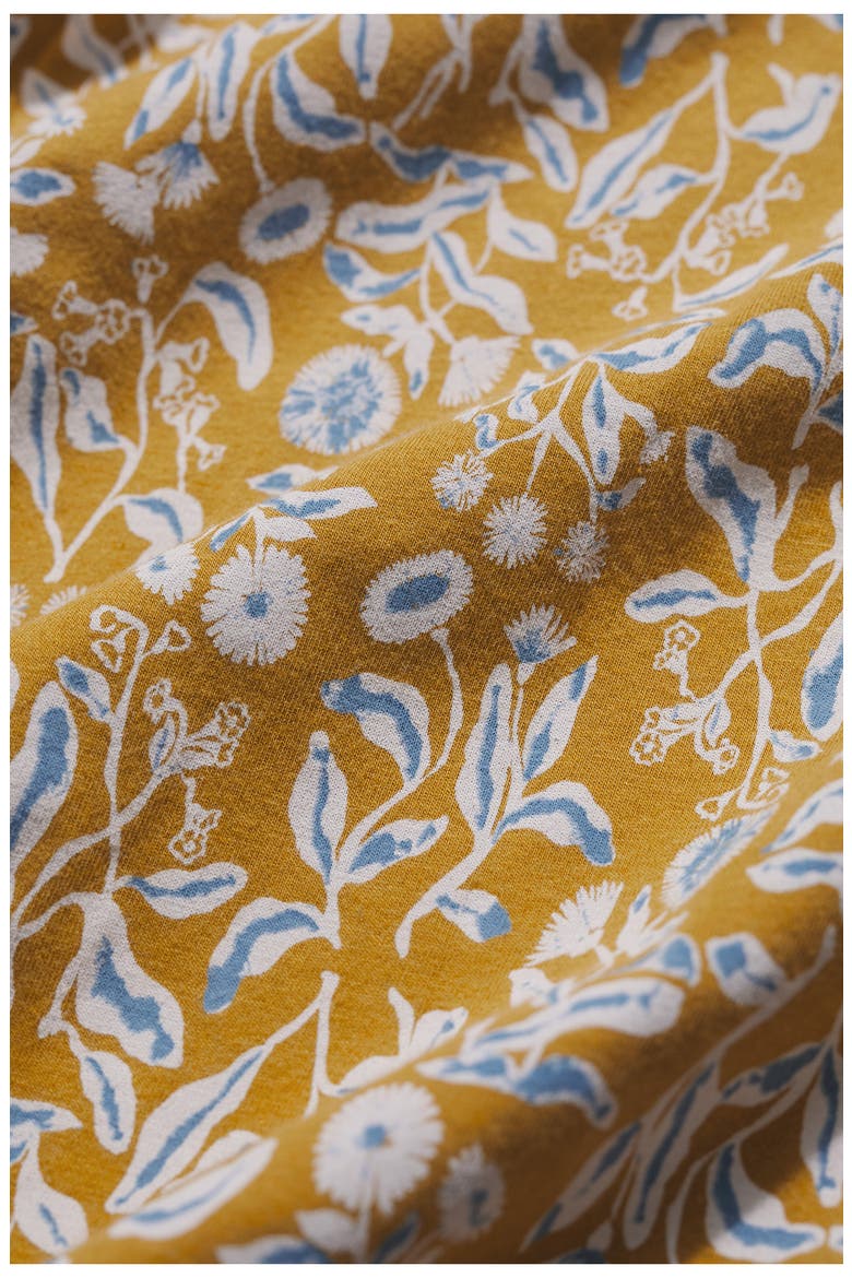 Pier View Print Flare Stretch Organic Cotton Dress