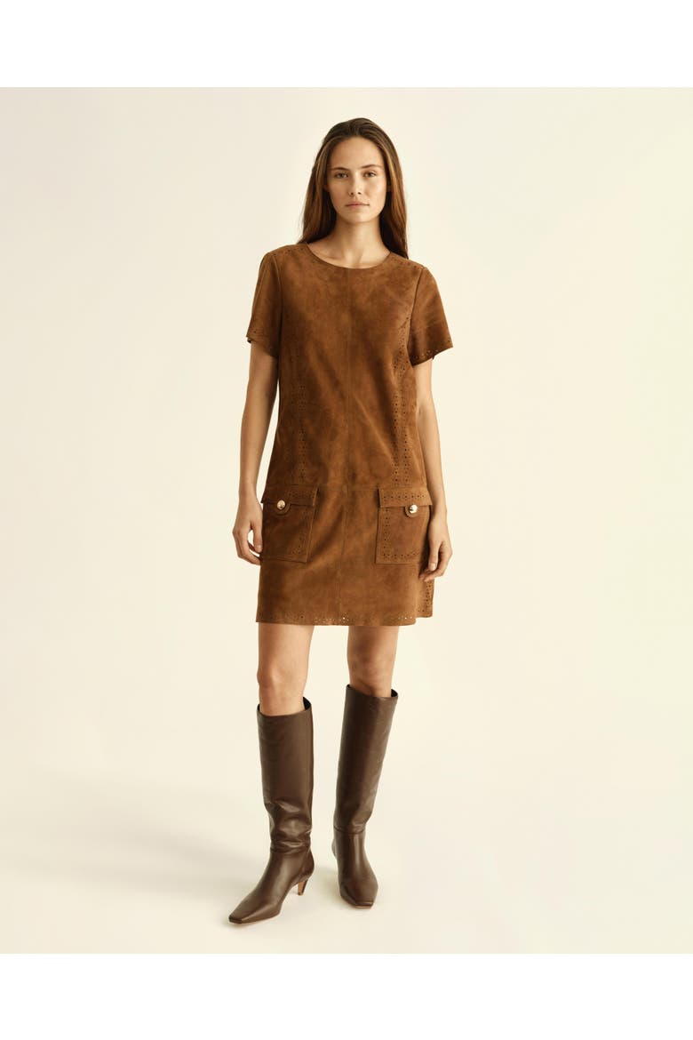 Madison Genuine Suede Mini Dress