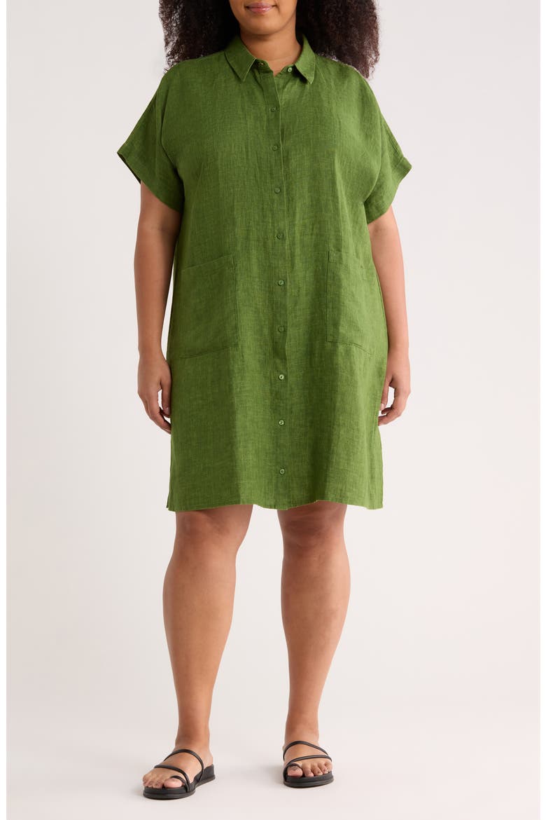 Organic Linen Shirtdress