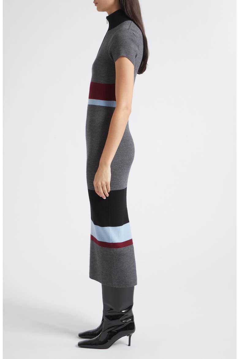 Dasha Mock Neck Rib Maxi Dress