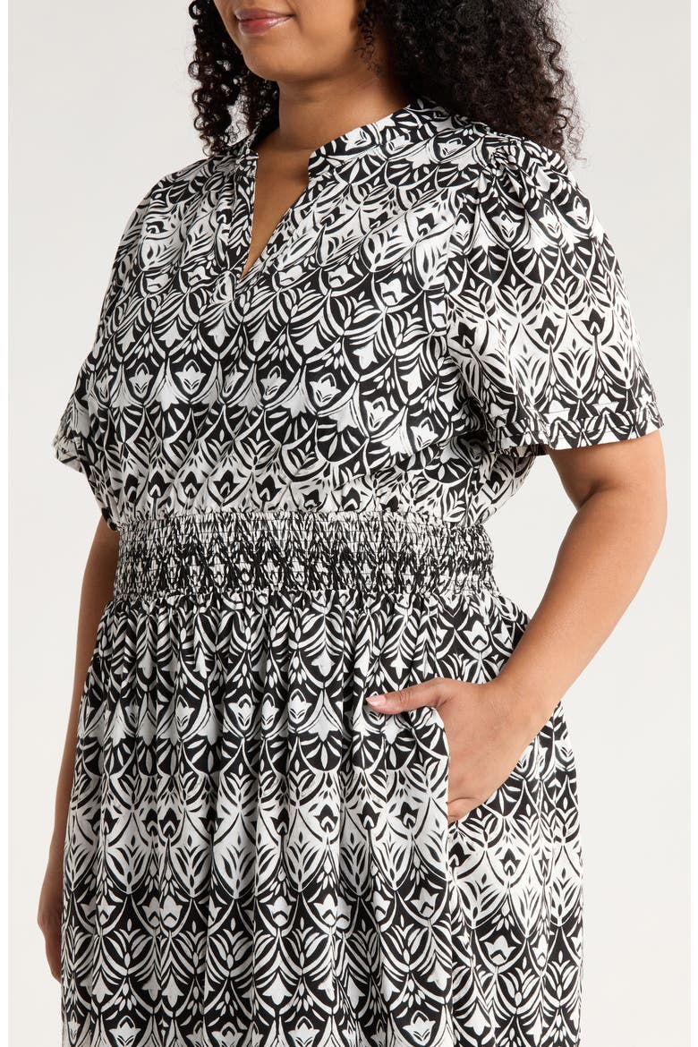 La Palma Floral Belraj Tiered Cotton Maxi Dress