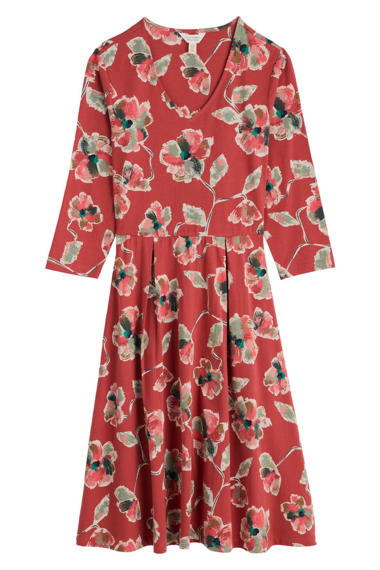 Pier View Floral Fit & Flare Midi Dress