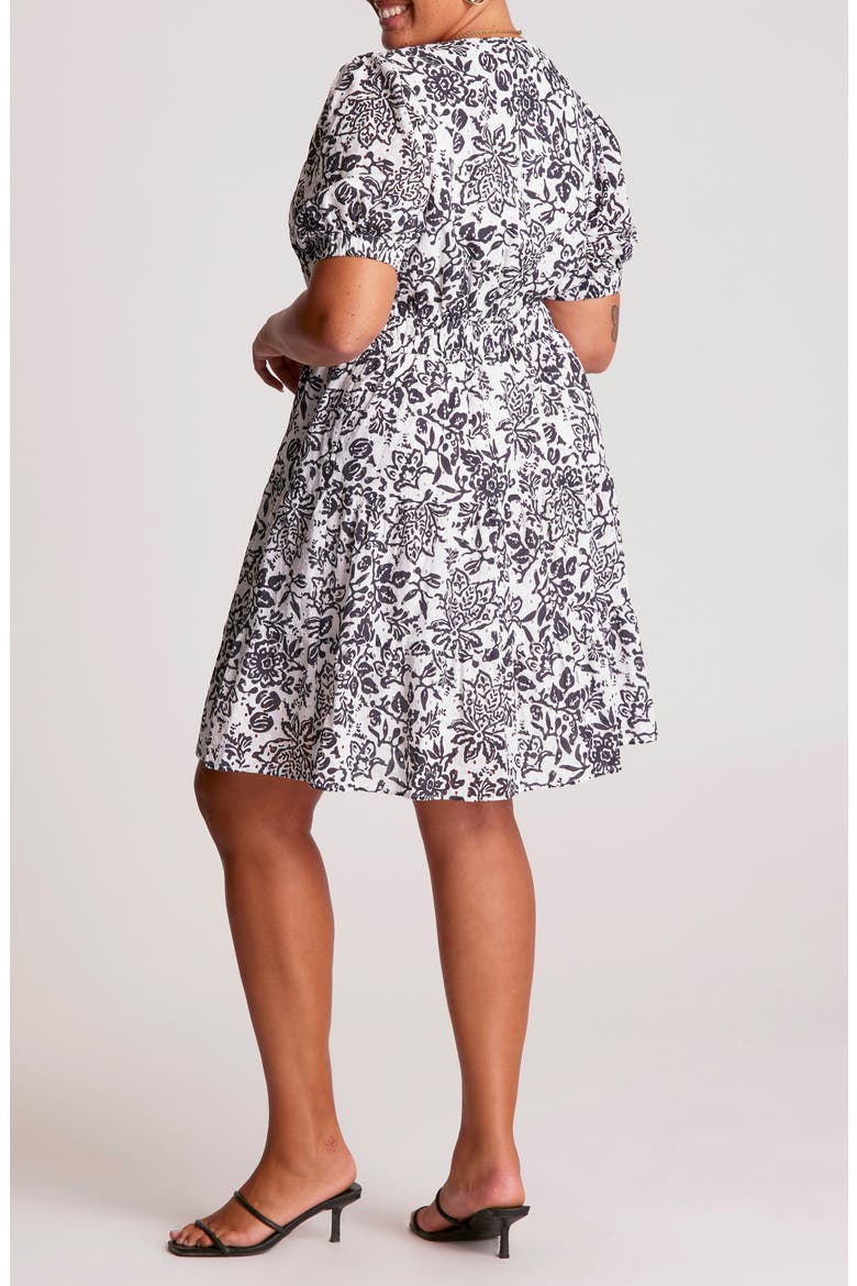 La Rosette Floral Cotton Eyelet Dress