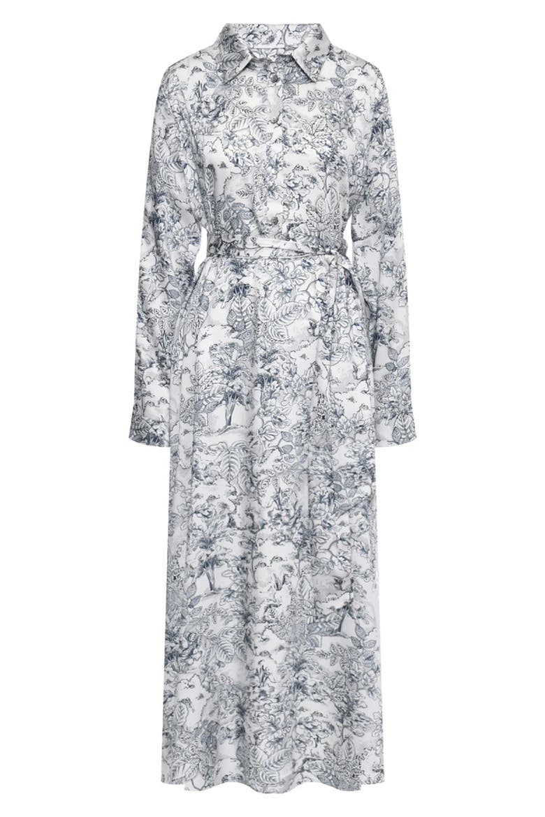 Print Long Sleeve Maternity Dress