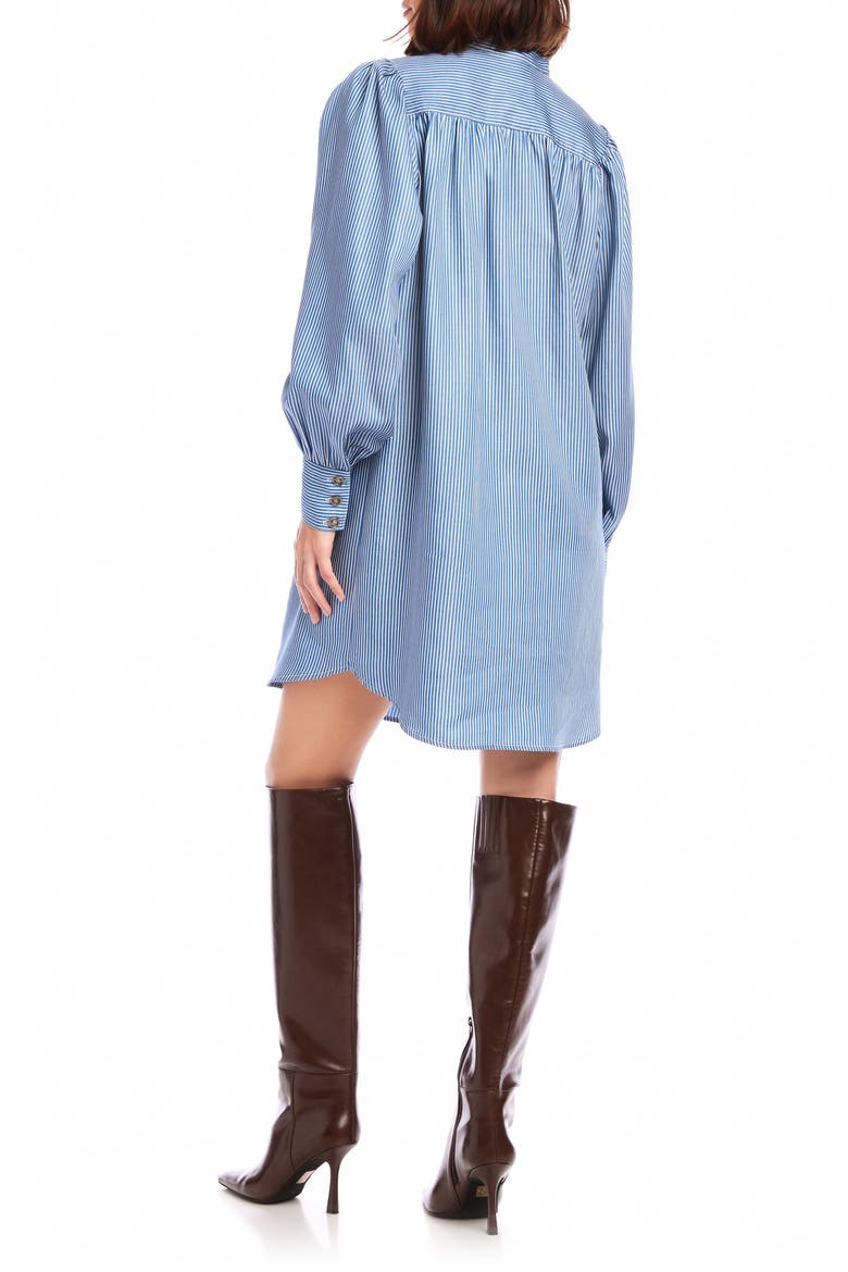 Natalia Stripe Long Sleeve Shirtdress