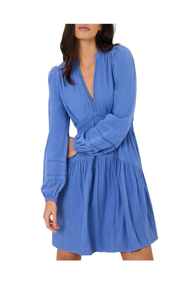 Cotton Cheesecloth Mini Dress