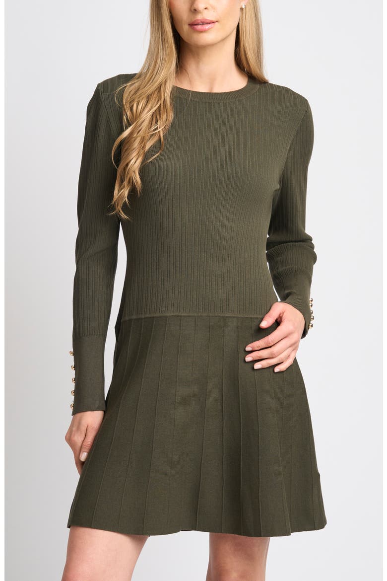 Karla Button Cuff Minidress