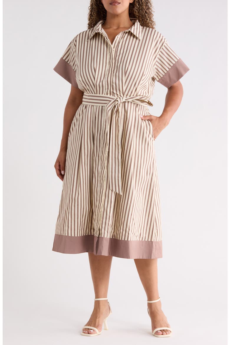 Stripe Midi Shirtdress