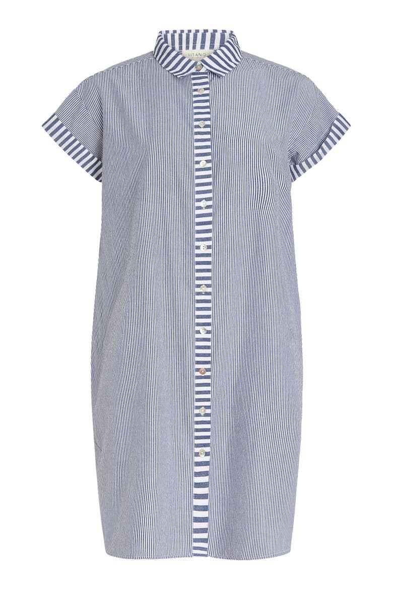 Riga Short Sleeve Short Dress Cover-Up