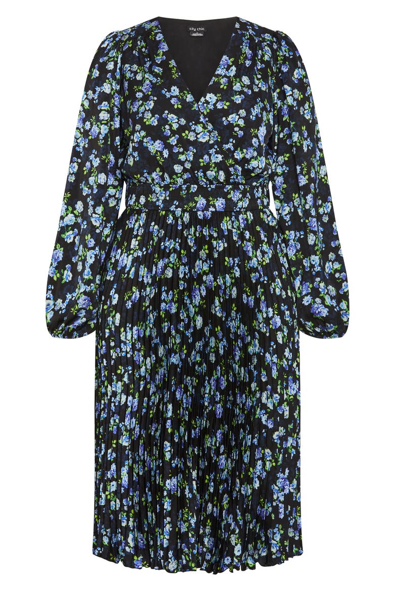 Nina Floral Midi Dress(Plus)