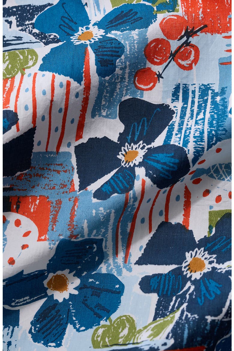 Lamorna Print Organic Cotton Midi Dress