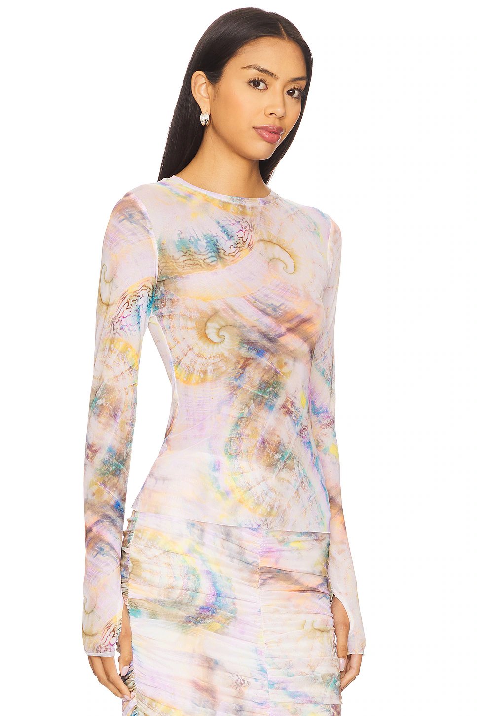 AFRM Kaylee Top in Pearly Shell - Image 2