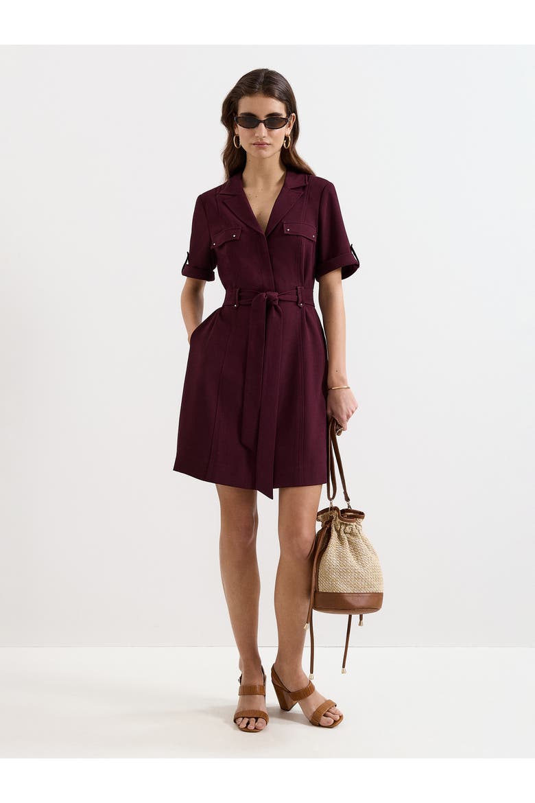 Marlina Belted Mini Shirt Dress