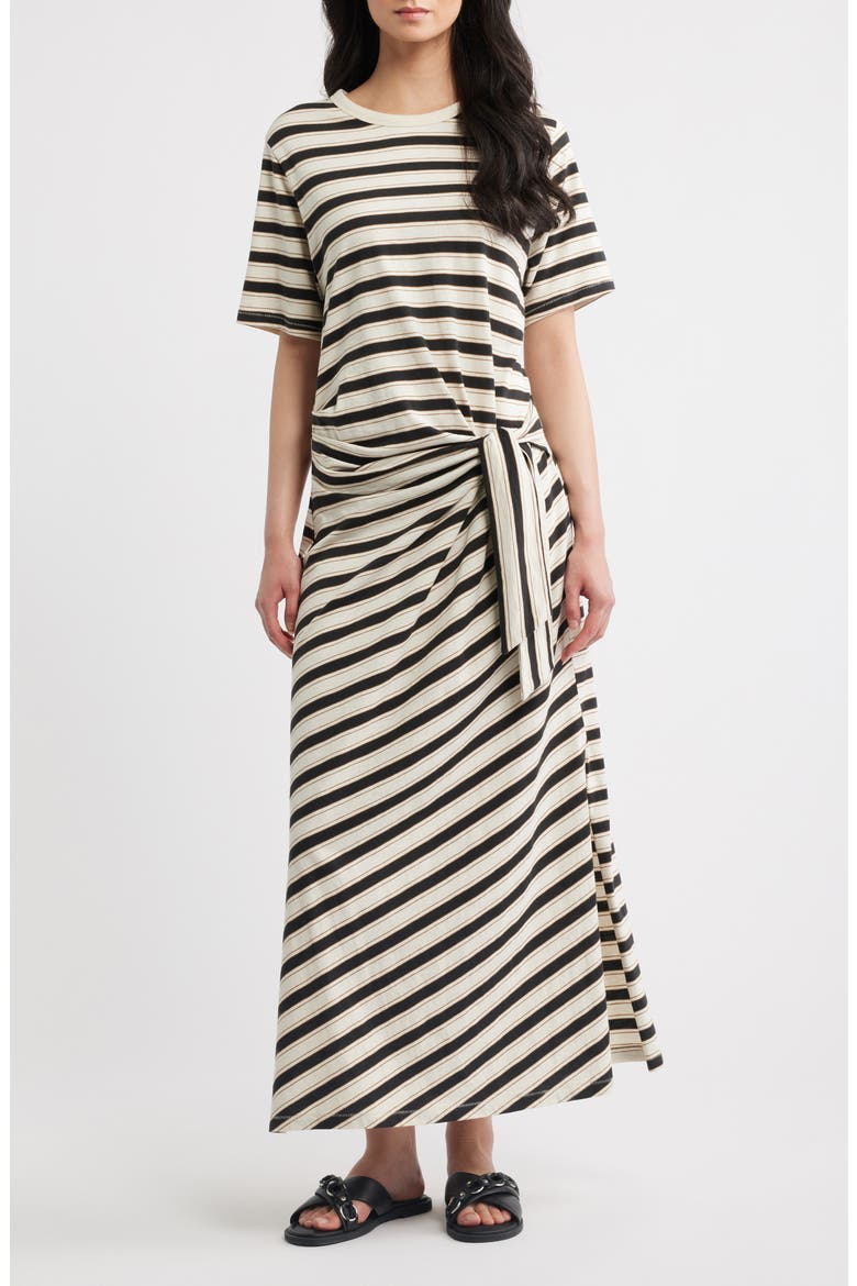 The Slub Stripe T-Shirt Maxi Dress