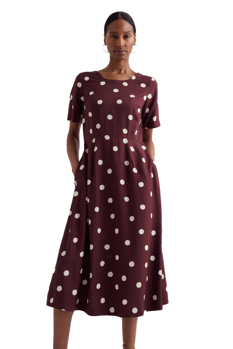 Tilly Polka Dot Midi Dress