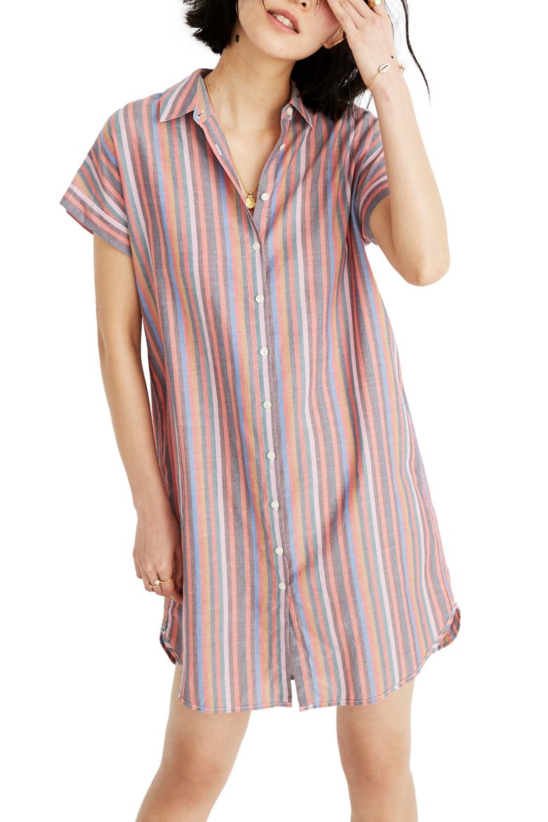 Stripe Central Shirtdress