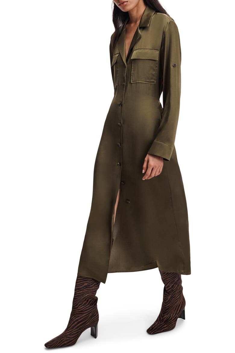 Sonny Silk Midi Shirtdress