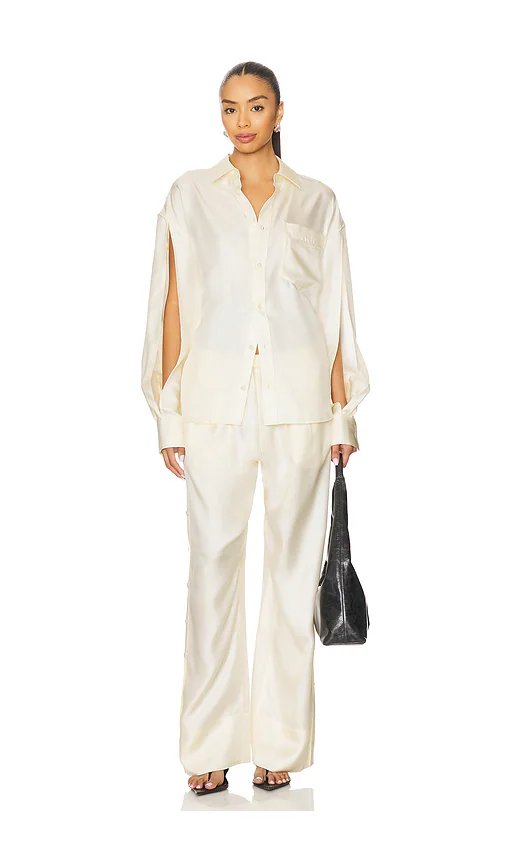 Alexander Wang Button Up Shirt in Ivory - Image 4