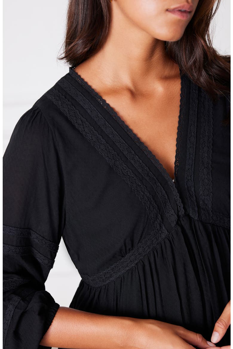 Magnolia Lace Inset Midi Dress