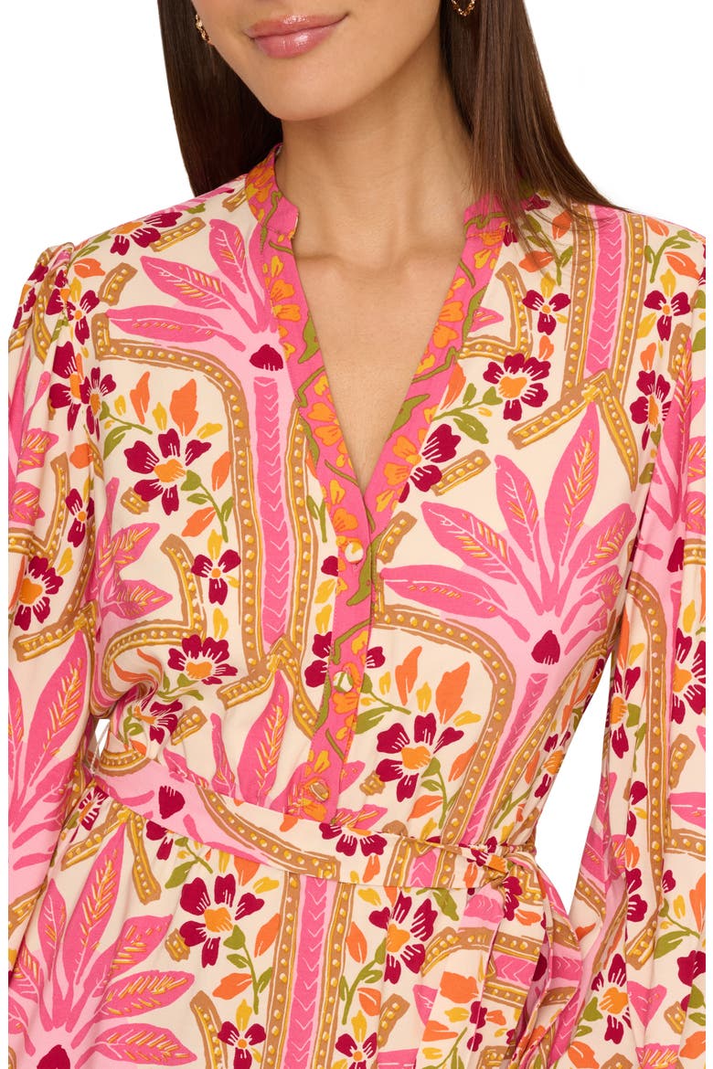 Printed Long Sleeve Dress