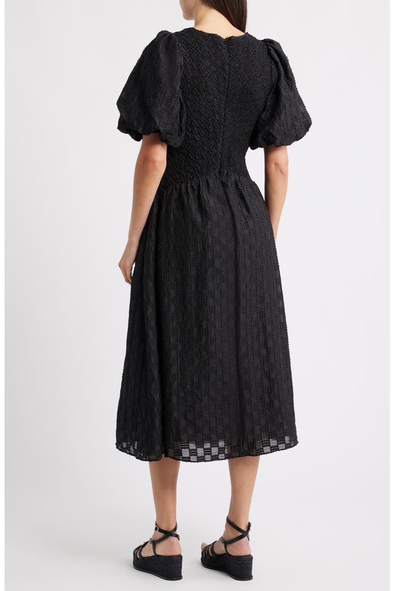 Tahia Textured Midi Dress