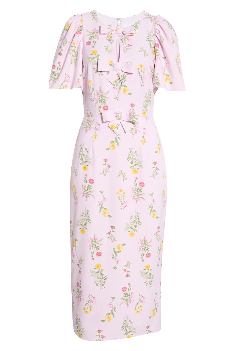 Margote Floral Bow Midi Dress